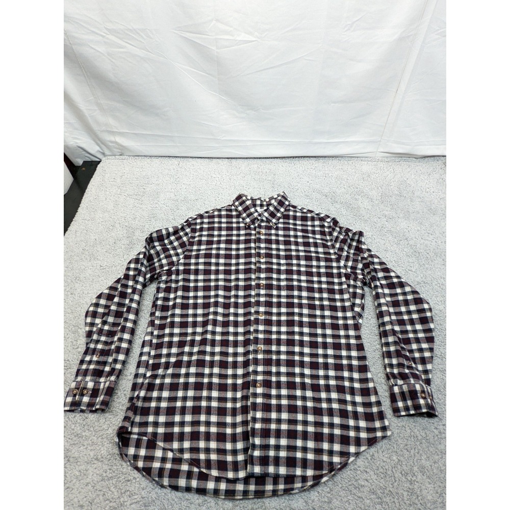 Brooks Brothers 1818 Regent Flannel Shirt‎ Mens Large 100% Cotton Plaid